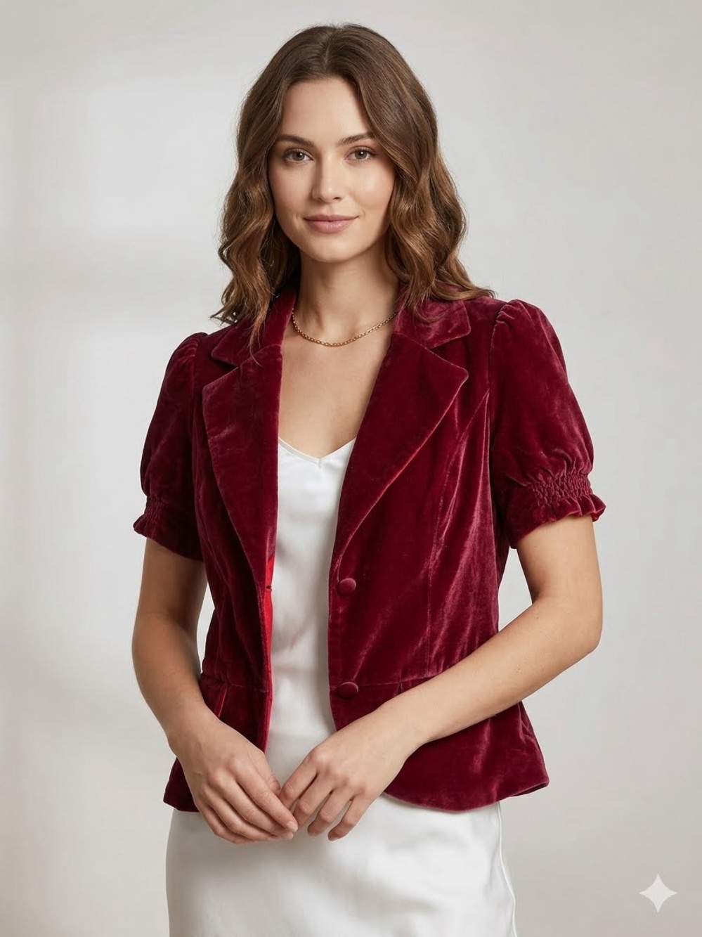 🌟 Vintage 12th St. by Cynthia Vincent Crushed Velvet Blazer 🌟